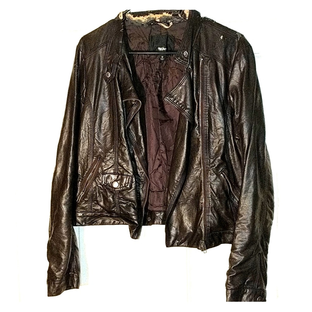 Faux leather jacket